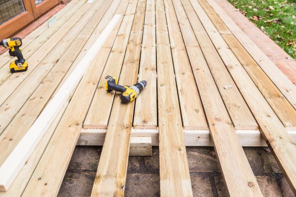 Cost of Damaged Deck Boards Repair in New Lenox